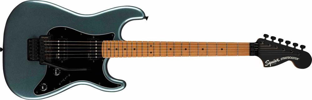 Contemporary Stratocaster® HH FR, Roasted Maple Fingerboard, Black Pickguard, Gunmetal Metallic ( available early June 2023 )