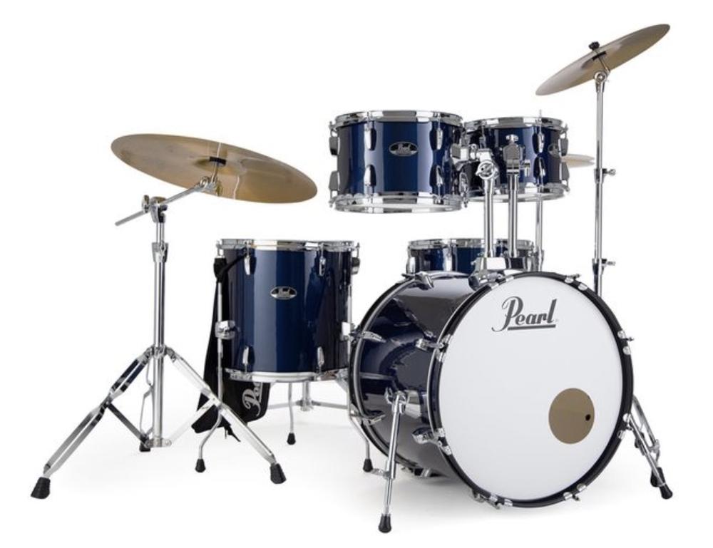 Royal Blue Metallic Roadshow DrumSet 2216B/1008T/1209T/1616F/1450S w/5pc-HW&Sabian Cymbals