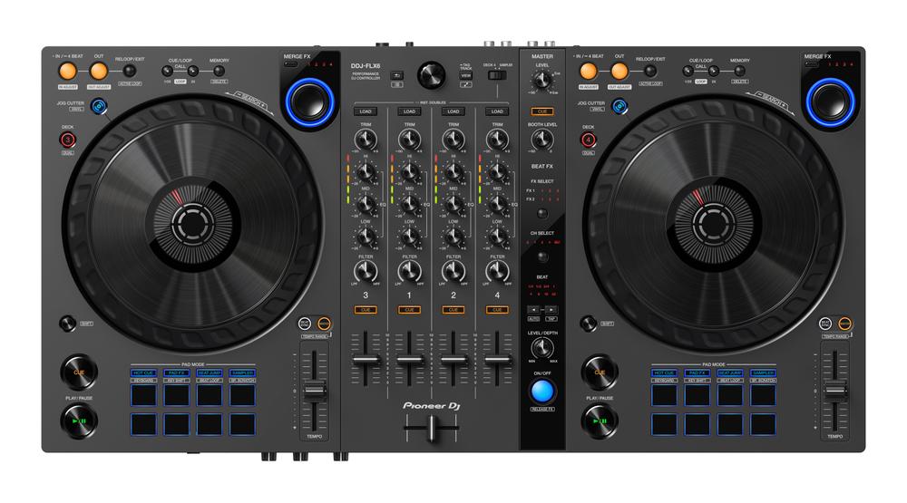 4-channel DJ controller for rekordbox and Serato DJ Pro in graphite