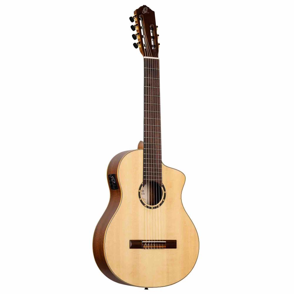 Family Series Pro Acoustic Guitar 7 String with Cutaway & Electronics - Solid Spruce + Bag