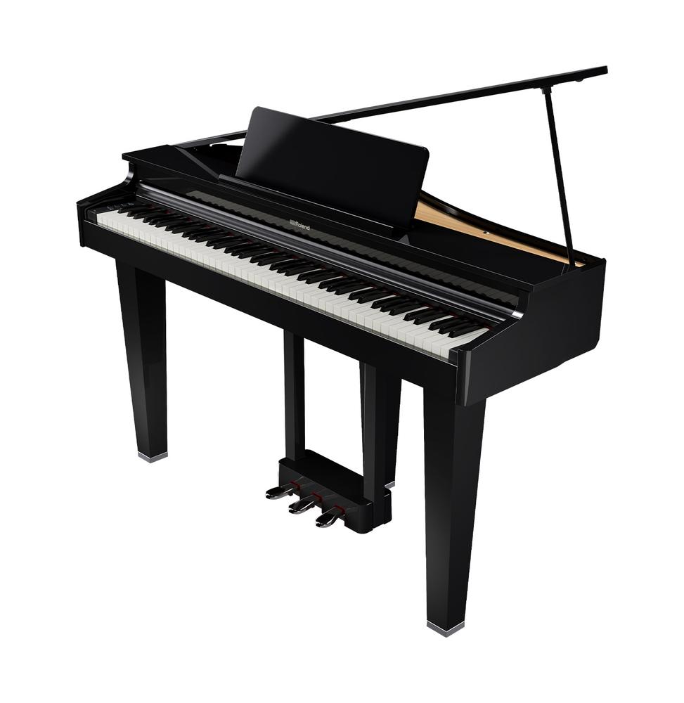 Ultra-compact Grand Piano GP-3 in gloss black finish 