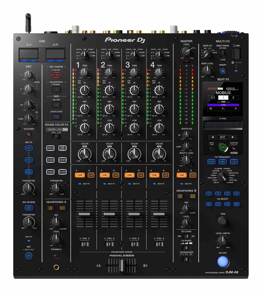 4 Channel Professional Digital DJ Mixer 32 bit A/D and D/A converters
