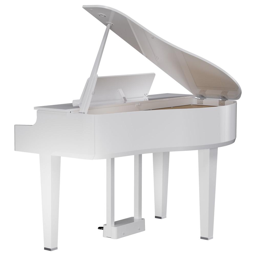 Digital Baby Grand Piano # Polish White