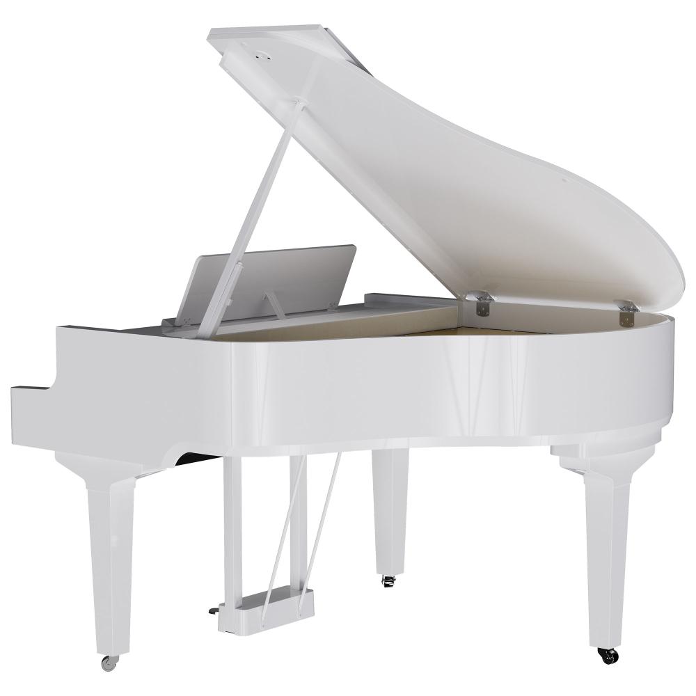 Ultimate Digital Premium Grand Piano # Polish White (with auto moving keys)