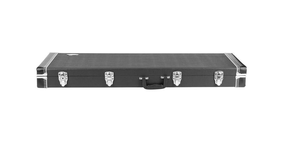 RockCase - Sturdy hardshell case with black Tolex cover for classic electric guitar 