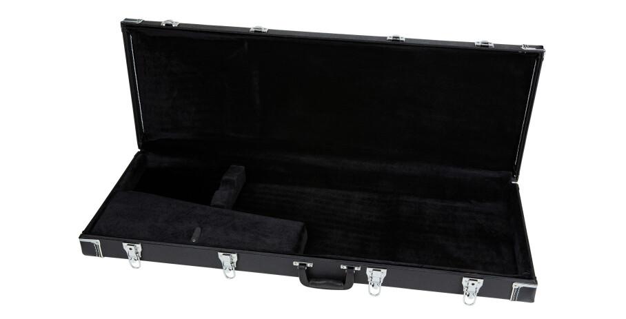 RockCase - Sturdy hardshell case with black Tolex cover for classic electric guitar 