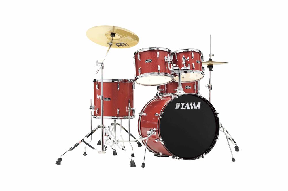 Stagestar ( entry-level ) 20 " Complete Drum Kit 5 piece - Candy Red Sparkle