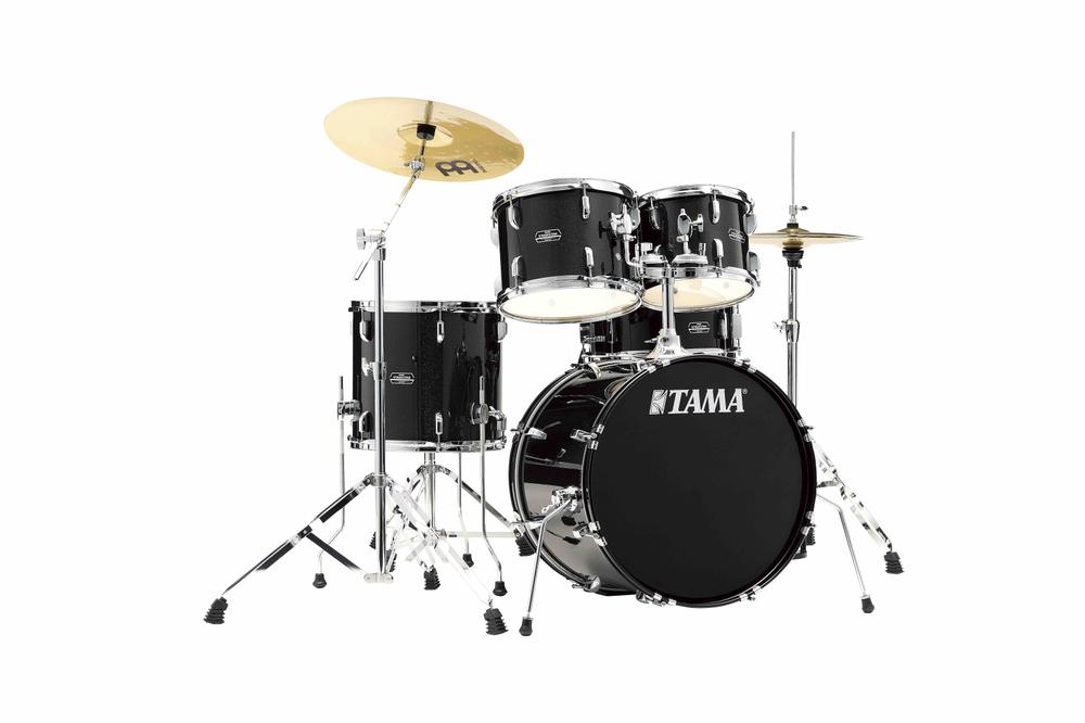 Stagestar ( entry-level ) 20 " Complete Drum Kit 5 piece - Black Night Sparkle