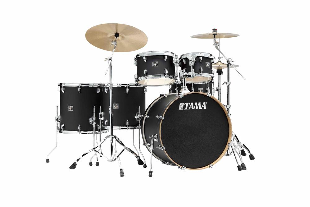 Superstar Limited Edition Flat Black 6pc Drum Shell Kit #Flat Black