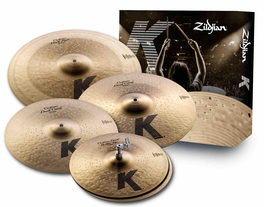 Cymbal set, K Custom, Dark Cymbal Pack, 14H/16+18Cr/20R