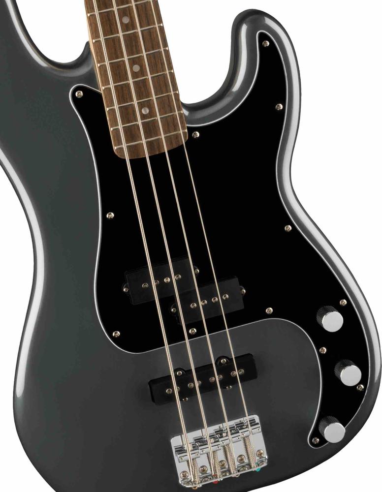 Affinity Series™ Precision Bass® PJ, Laurel Fingerboard, Black Pickguard, Charcoal Frost Metallic