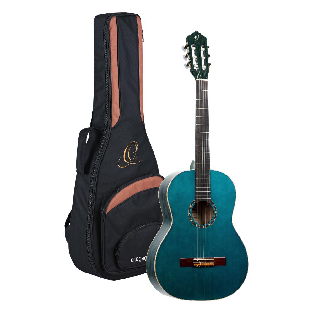 ORTEGA Family Series 4/4 Classical Slim Neck Guitar 6 String - Ocean Blue + Gigbag