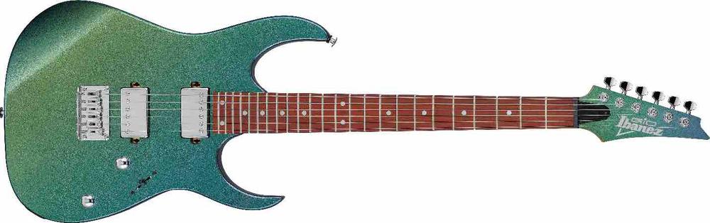 Gio E-Guitar # Green Yellow Chameleon