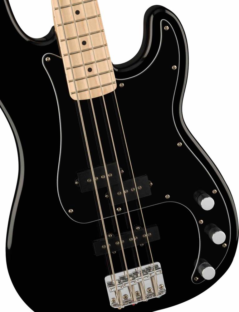 Affinity Series™ Precision Bass® PJ, Maple Fingerboard, Black Pickguard, Black 