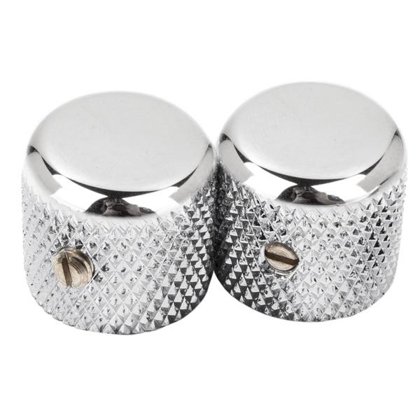 Original Replacement Knobs American Vintage 52Set of 2 Chrome, Flat-top Telecaster® Knobs
