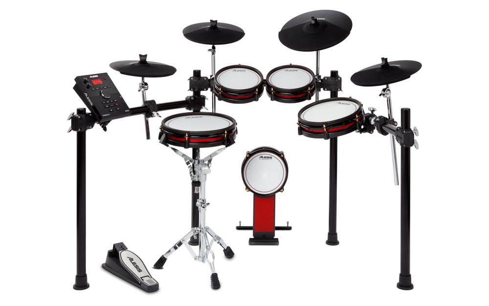 Nine-Piece Electronic Drum Kit with Mesh Heads