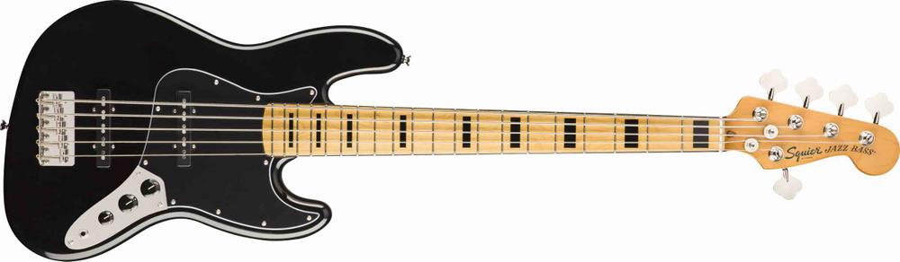 Classic Vibe '70s Jazz Bass® V, Maple Fingerboard, Black  ( available late May )