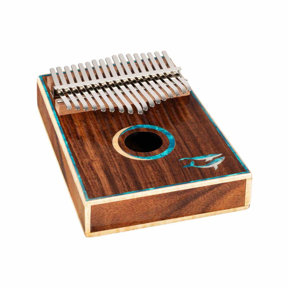 ORTEGA 30th Anniversary Series Acoustic Kalimba - blue whales inlay