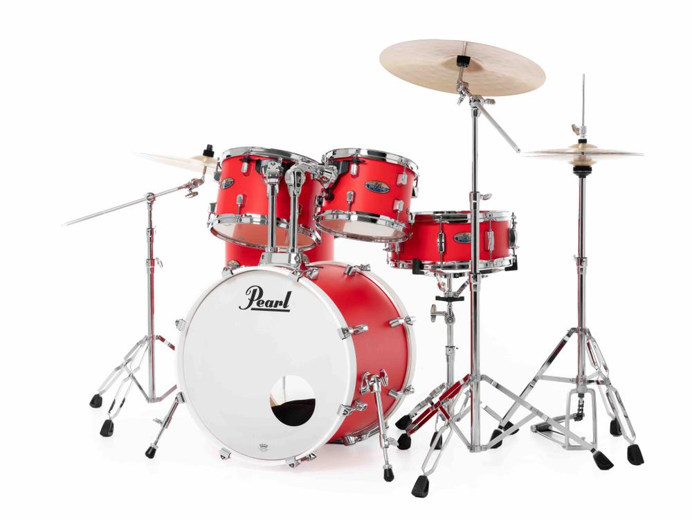 Decade Maple 5 pc Drum Set with HWP-834 in #899 Matte Racing Red