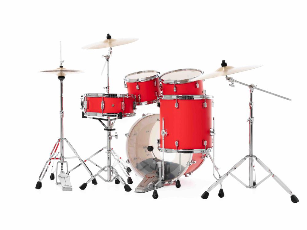 Decade Maple 5 pc Drum Set with HWP-834 in #899 Matte Racing Red