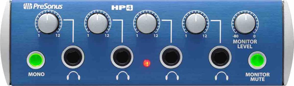 PreSonus® HP4 4-Channel Headphone Amplifier, Blue, 220-240V EU 