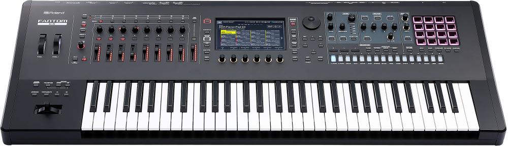61 Keys (semi-weighted keyboard and channel aftertouch) Synthesizer Workstation keyboard